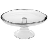Подставка для торта «Барена»;стекло;D=35,H=13см;прозр.