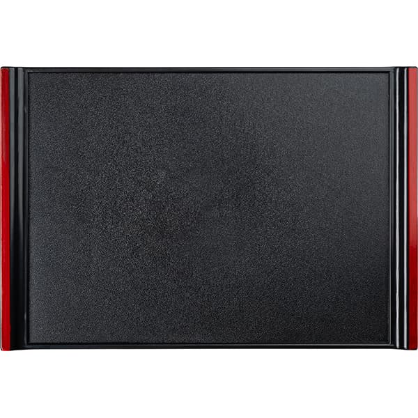 Поднос прямоугольный «Проотель»;пластик;,L=37,B=25см;черный,красный