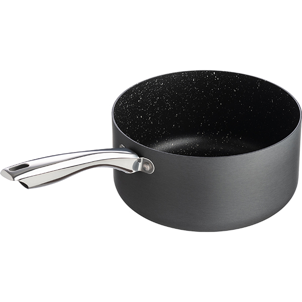 Сотейник «Уитфорд»;алюм.литой,сталь нерж.;4л;D=22,H=11см;граф.,черный