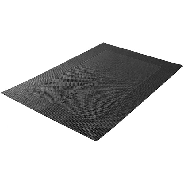 Салфетка сервировочная;поливинилхл.;,L=46,B=33см;черный,серый