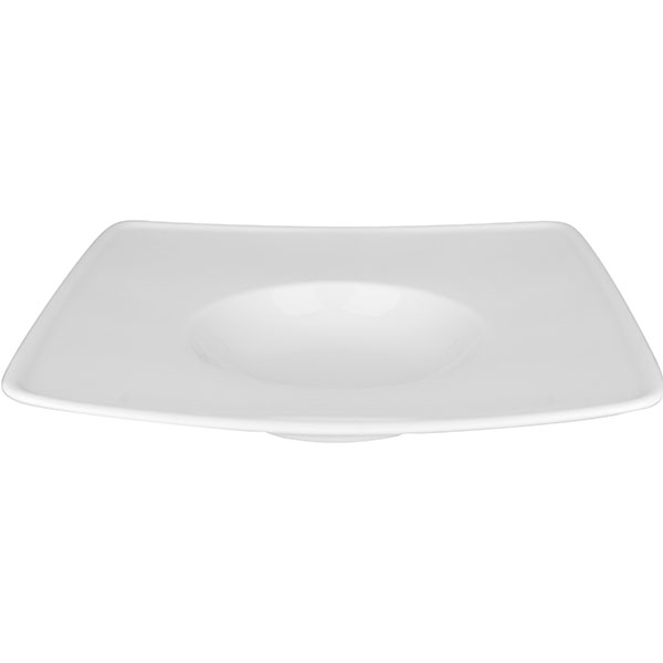 Тарелка десертная «Виктория»;фарфор;,L=26,B=26см;белый