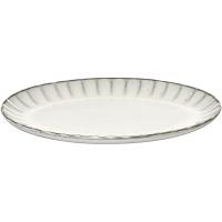 Тарелка «Инку» овальная;керамика;,H=17,L=250,B=175мм;белый