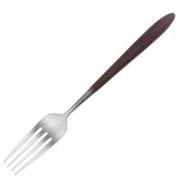 Вилка столовая «Гая»;сталь нерж.;тем.сер.