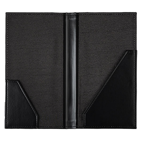 Папка для счетов;кожезам.;,L=23,5,B=13,5см;черный