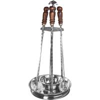 Набор для подачи шашлыка 6 шампуров;сталь нерж.,дерево