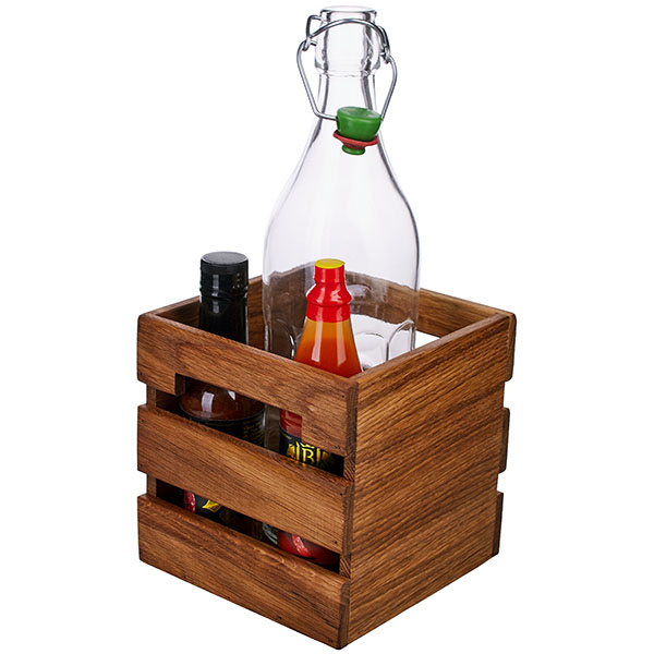 Подставка д/специй;дуб;,H=15,L=15,B=15см;коричнев.