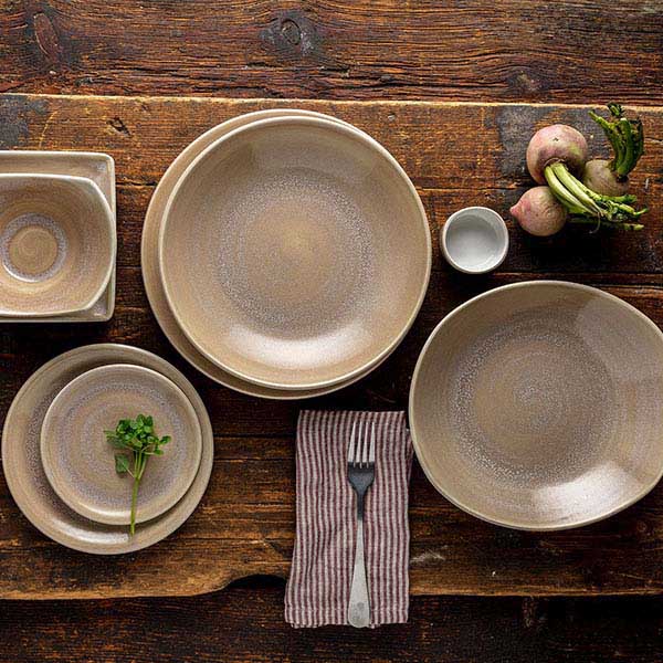 Салатник «Революшн»;фарфор;0,65л;D=205,H=40мм;бежев.