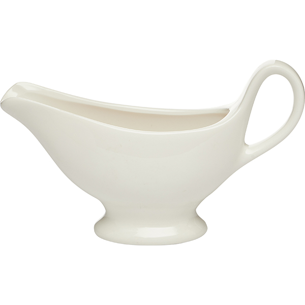 Соусник «Кунстверк»;фарфор;145мл;,H=100,L=175/130,B=50мм;белый