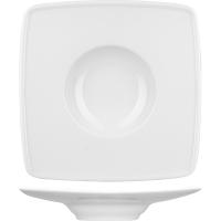 Тарелка десертная «Виктория»;фарфор;,L=26,B=26см;белый