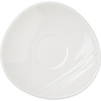 Блюдце «Органикс»;фарфор;D=150,H=25мм;белый