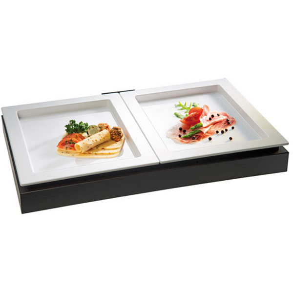 Блюдо сервировочное «Фрэймс» прямоугольное;пластик;,L=32,5,B=26,5см;белый