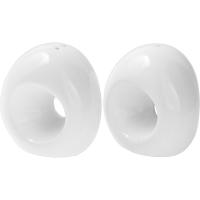 Набор для специй соль+перец «Кунстверк»;фарфор;,H=7,L=12,B=5см;белый