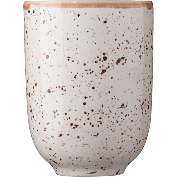 Стакан для коктейлей «Пунто Бьянка»;фарфор;350мл;D=85,H=110мм;белый,черный