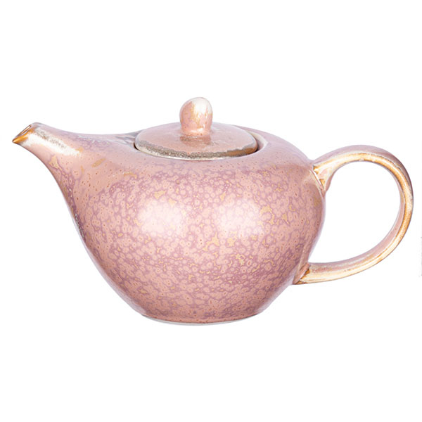 Чайник заварочный «Пион»;фарфор;0,7л;D=69,H=113,L=213мм;розов. Чайник заварочный «Пион»;фарфор;0,7л;D=69,H=113,L=213мм;розов.