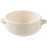 Чашка бульонная «Айвори Монте Карло»;фарфор;285мл;D=100,H=55,L=160мм;слон.кость