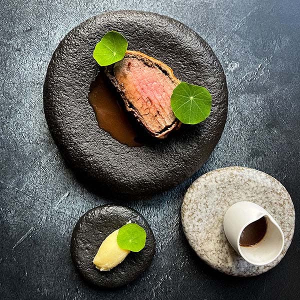 Тарелка «Студио Ро»;керамика;D=254,H=40мм;черный