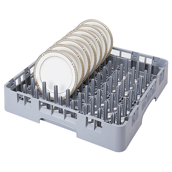 Кассета для тарелок штырьковая 9*9 рядов;полипроп.;,H=10,1,L=50,B=50см;серый