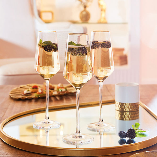 Бокал-флюте «Ультим Борд Ор»;хр.стекло;210мл;,H=23,2см;прозр.