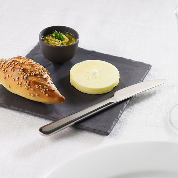 Блюдо для подачи «Базальт»;керамика;,L=30,B=30см;черный,матовый