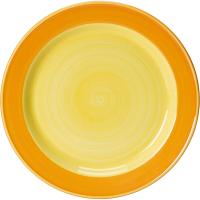 Тарелка «Фридом Йеллоу» мелкая;фарфор;D=23см;белый,желт.