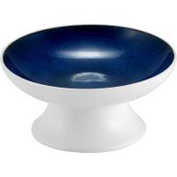 Подставка для торта «Абиссос»;фарфор;D=135,H=60мм;белый,синий