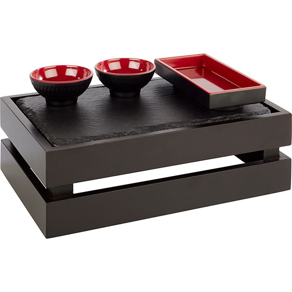 Ящик для подачи;дерево;,H=10,5,L=29,B=18,5см;черный