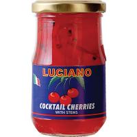 Вишня с черенками «Кокт.» 225 г (25-30 шт. в банке);стекло;D=60,H=105мм;красный