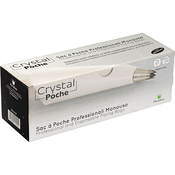 Мешок кондитерский одноразовый 80микрон[100шт];полиэтилен;,L=65см;прозр.