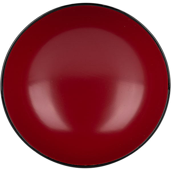 Мисосупница;пластик;300мл;D=115,H=60мм;черный,красный