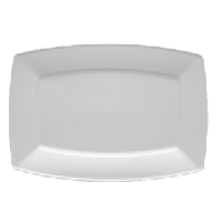 Блюдо «Виктория» прямоугольное;фарфор;,H=15,L=280,B=200мм;белый