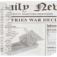 Конус для картофеля фри набор черно-белый[1000шт];бумага;,L=13,B=13см