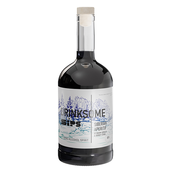 Напиток безалкогольный «Сибирский аперитив» Drinksome;стекло;0,7л;D=88,H=219мм;тем.корич.