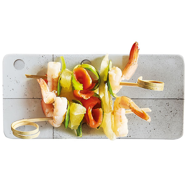 Тарелка «Конкрет» мелкая прямоугольная;фарфор;,L=27,2,B=12,8см;серый