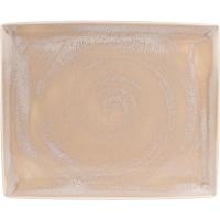 Блюдо сервировочное «Революшн Сэндстоун»;фарфор;,H=15,L=330,B=270мм;бежев.