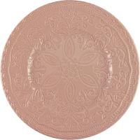Тарелка «Скалистос» мелкая;керамика;D=225,H=25мм;розов.