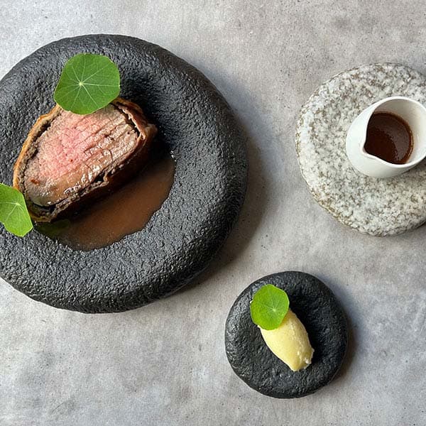 Тарелка «Студио Ро»;керамика;D=111,H=24мм;черный