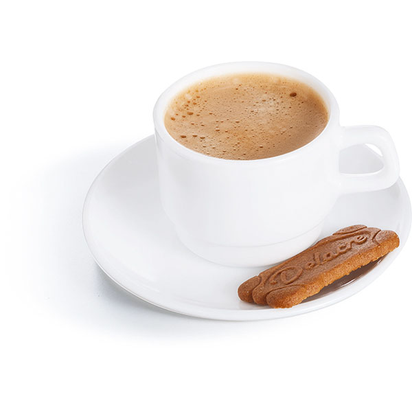 Блюдце «Ресторан»;стекло;D=140,H=15мм;белый