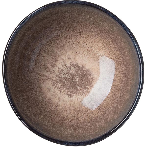 Розетка «Пати»;фарфор;200мл;D=105,H=50мм;серый,синий