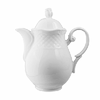 Кофейник «Афродита»;фарфор;0,6л;D=55,H=130,L=155мм;белый