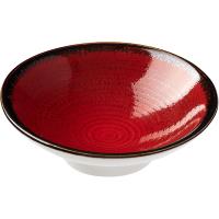 Соусник «Джаспер»;фарфор;60мл;D=88,H=26мм;белый,красный