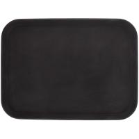 Поднос прорезиненный прямоугольный «Проотель»;фибергласс;,L=51,B=38см;черный