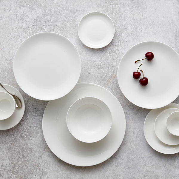 Тарелка «Коуп Вайт» мелкая;кост.фарф.;D=27см;белый
