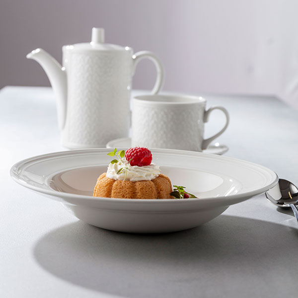 Салатник «Бид»;фарфор;D=28,5см;белый