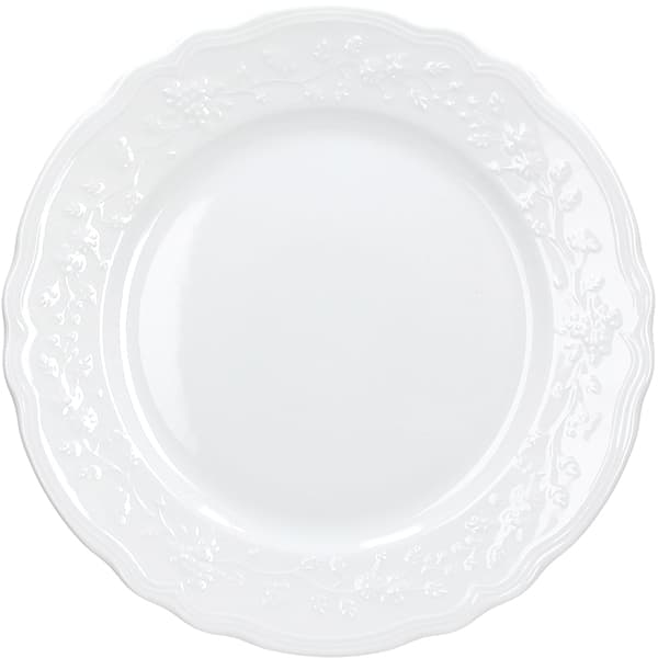Тарелка «Флер Бьянко» мелкая;фарфор;D=31см;белый