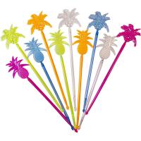 Мешалки для коктейлей «Тропикана»[100шт];полистирол;,L=23,5см;разноцветн.