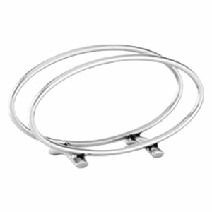 Салфетница «Бамбу»;сталь нерж.;,H=78,L=135,B=40мм;металлич.