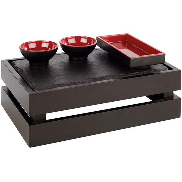 Ящик для подачи;дерево;,H=10,5,L=29,B=18,5см;черный