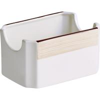 Емкость для пакетиков сахара «Чино»;фарфор;150мл;,H=56,L=102,B=70мм;белый,бежев.