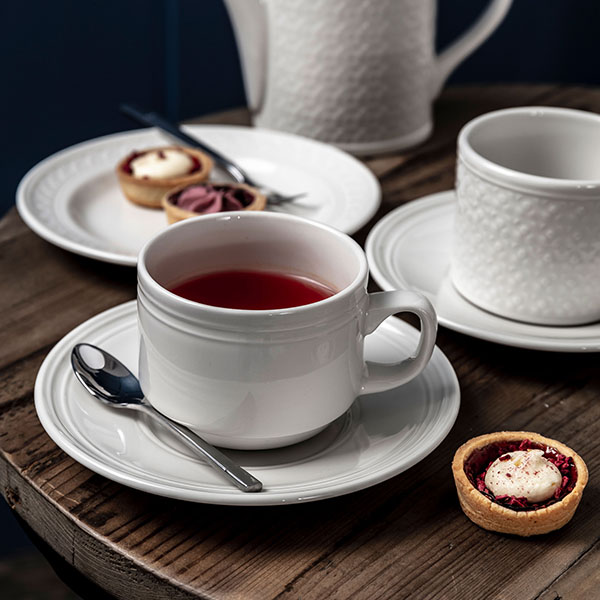 Чашка чайная «Бид»;фарфор;200мл;D=80,H=65мм;белый