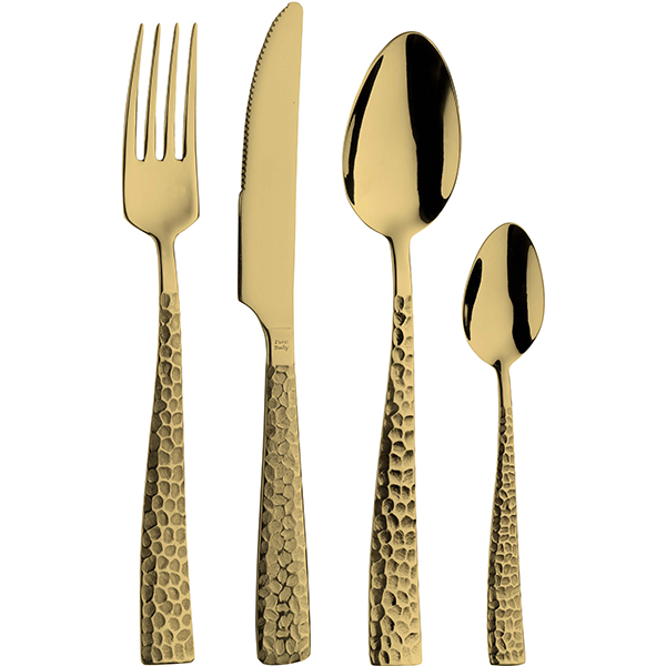 Вилка десертная «Пэлас Мартеллато Трэжер Хани»;сталь нерж.;,L=18,2см;золотой